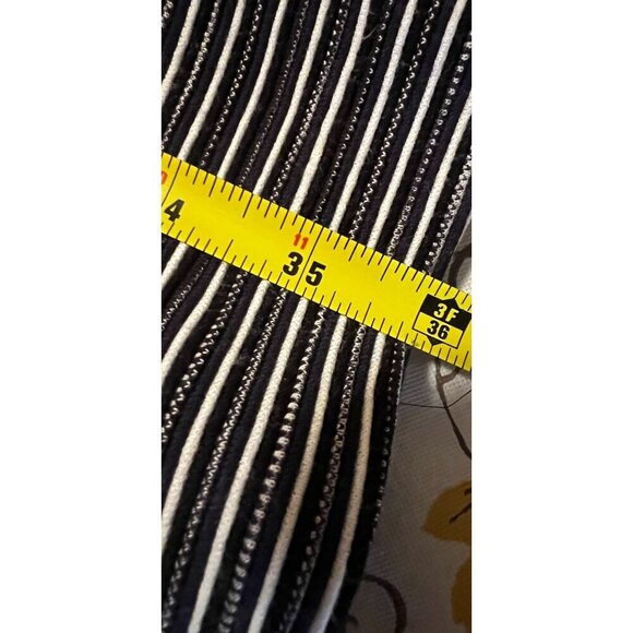 Banana Republic Women's Striped Navy‎ & White Sleeveless A-Line Dress Size 12 - Picture 9 of 10